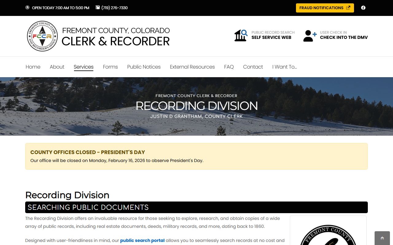 Fremont County Recording Division