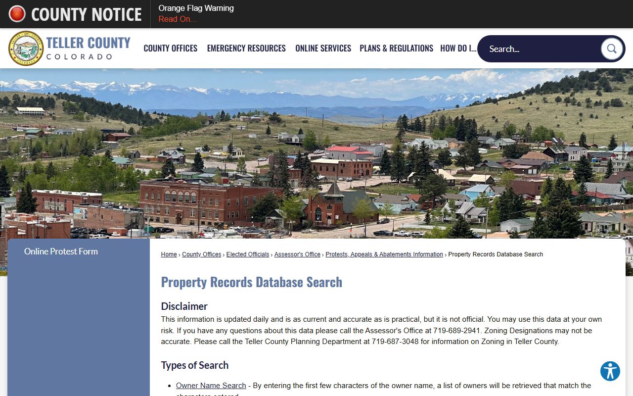 Teller County Property Records